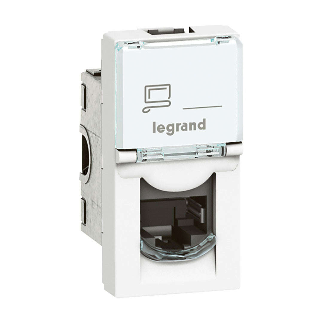 LEGRAND 076571 Toma RJ45 UTP CAT6A Mosaic 1 Modulo Blanco
