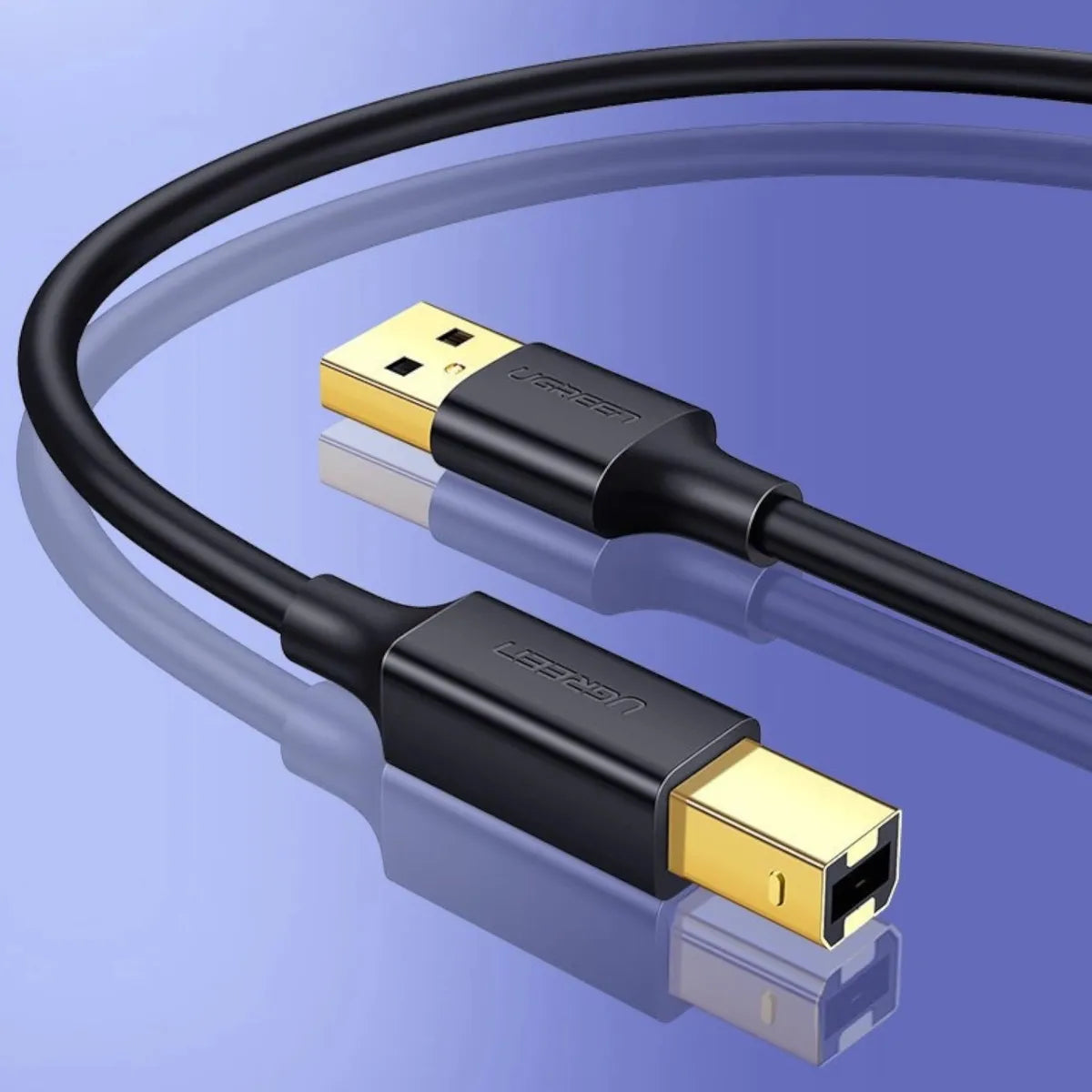 UGREEN US135 10350 Cable USB para Impresora 1.5m 480 Mbps