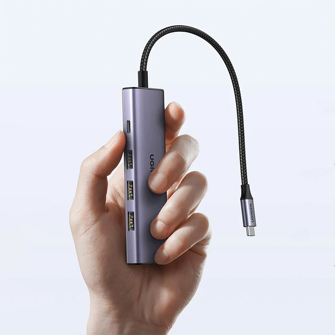 UGREEN CM511 15597 Adaptador HUB 5 en 1 de USB-C a HDMI USB-A PD