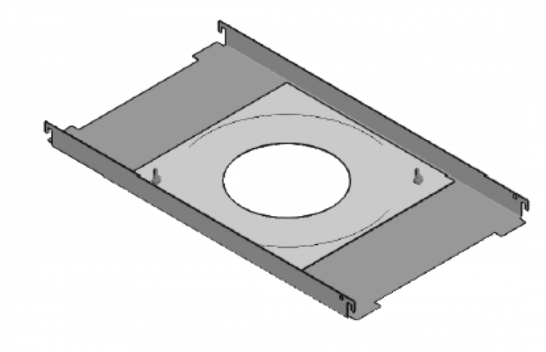 HANWHA VISION SBP-302F Placa Soporte para Baldosas de Techo