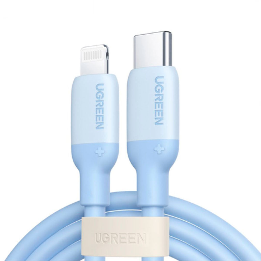 UGREEN US387 20313 Cable de Datos de Carga USB-C Lightning 3A Azul