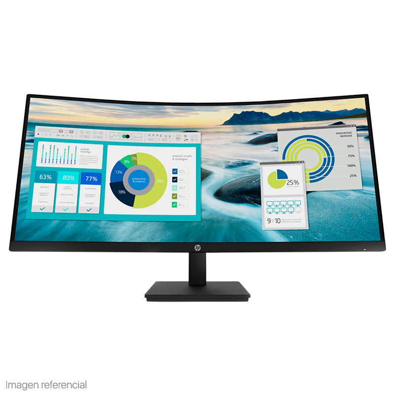 HP 21Y56AA#ABA HP P34hc G4 Monitor WQHD VA USB-C Curvo 34" HDMI DP USB-A Color Negro.