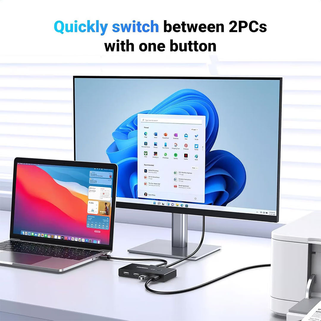 UGREEN US216 30767 Adaptador Switch 4USB 2.0