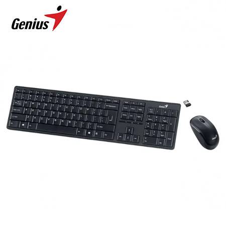 GENIUS SLIMSTAR 8230 Kit Teclado + Mouse inalámbrico BT, multimedida SP negro 31340015407