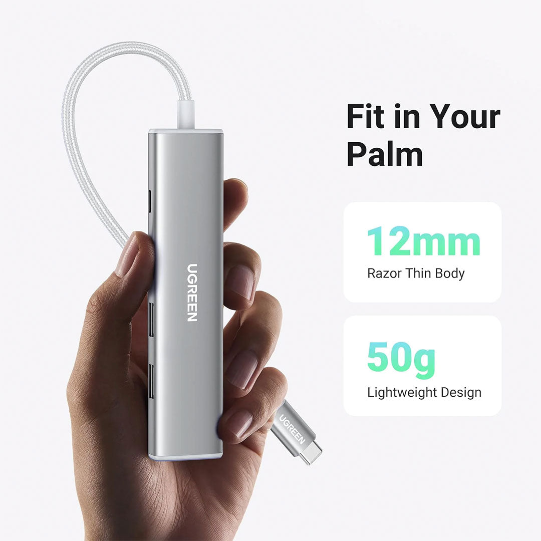 UGREEN CM478 35580 Revodok Adaptador HUB USB-C 5 en 1 100W