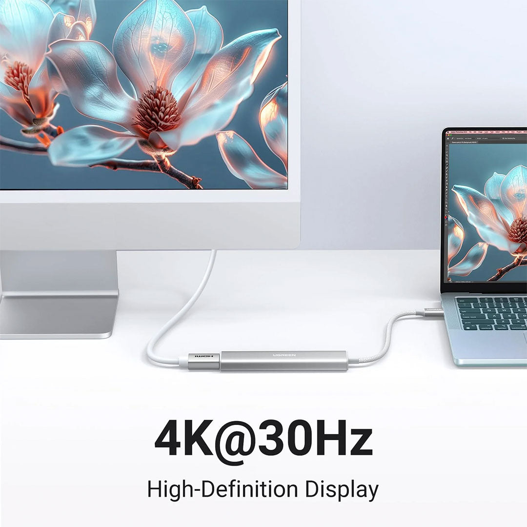 UGREEN CM478 35580 Revodok Adaptador HUB USB-C 5 en 1 100W