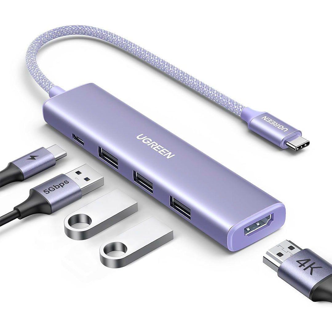 UGREEN CM478 35582 Adaptador HUB USB-C 5 en 1 100W