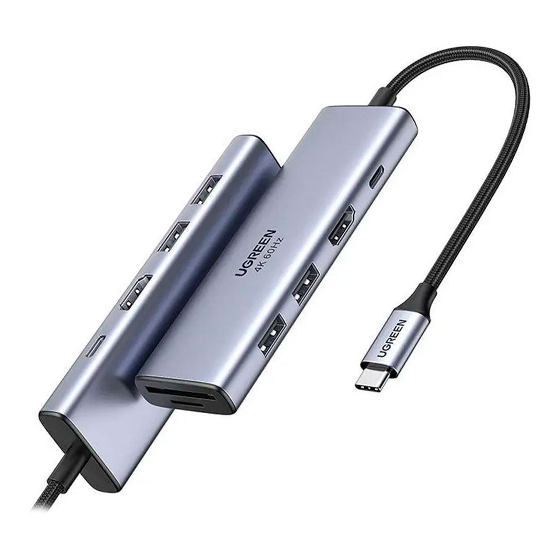UGREEN CM511 35999 Adaptador HUB USB-C 6 en 1 a HDMI USB-A USB-C