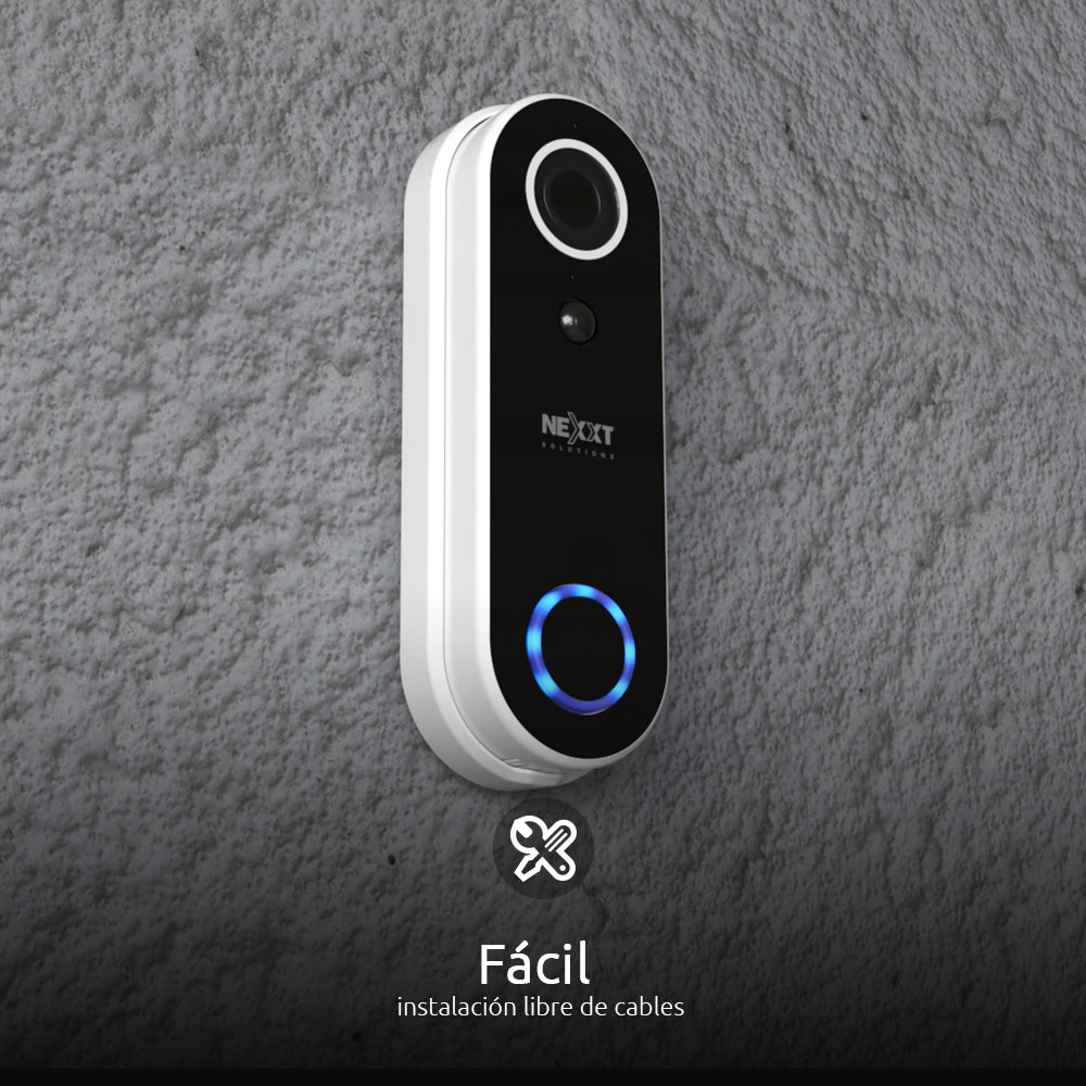 NEXXT SOLUTIONS NHC-D100 (CAJA ABIERTA 8/10) Timbre Inteligente WIFI con Cámara Full HD 2MP Alexa
