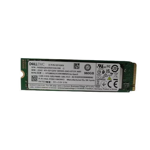 DELL 400-BONH Unidad Estado Sólido 960GB M.2