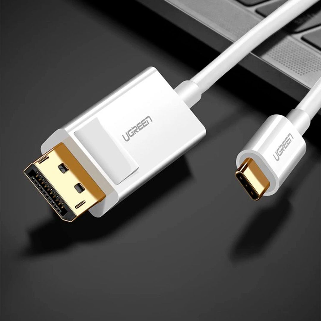 UGREEN MM139 40420 Cable USB-C Macho a DisplayPort Macho 4K Blanco 1.5m