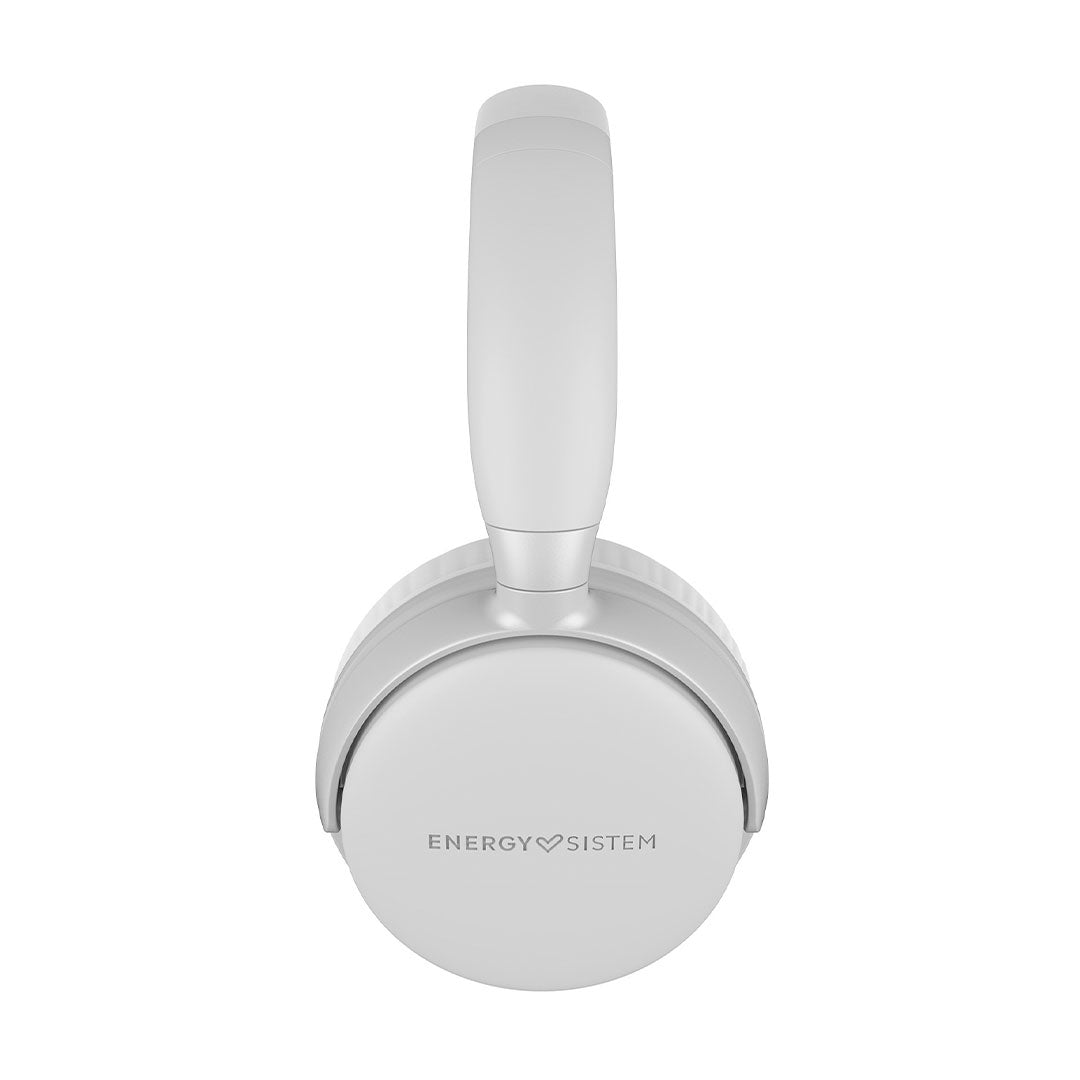 ENERGY SISTEM STYLE 3 STONE (453030) Auriculares Bluetooth, Almohadillas extracómodas y diseño over-ear para el mejor aislamiento, Blanco