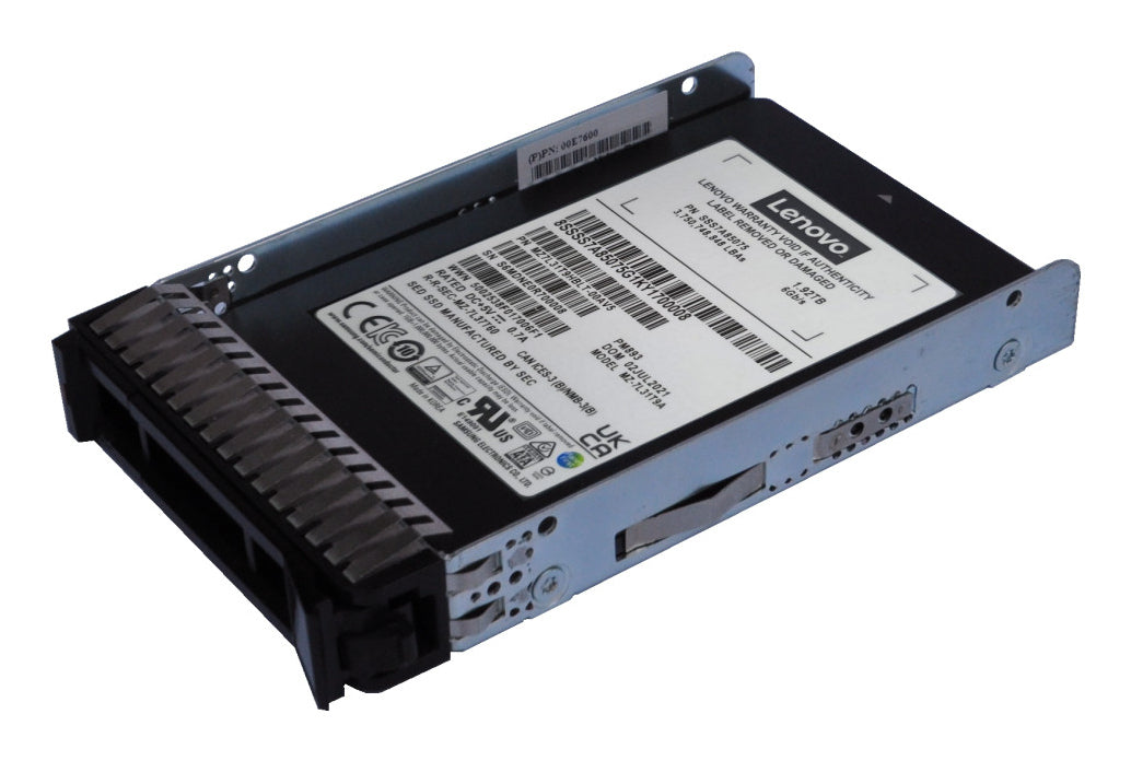 LENOVO ThinkSystem 4XB7A90875 Unidad SSD 1.92TB 2.5" VA SATA v2 Lectura Intensiva Hot Swap