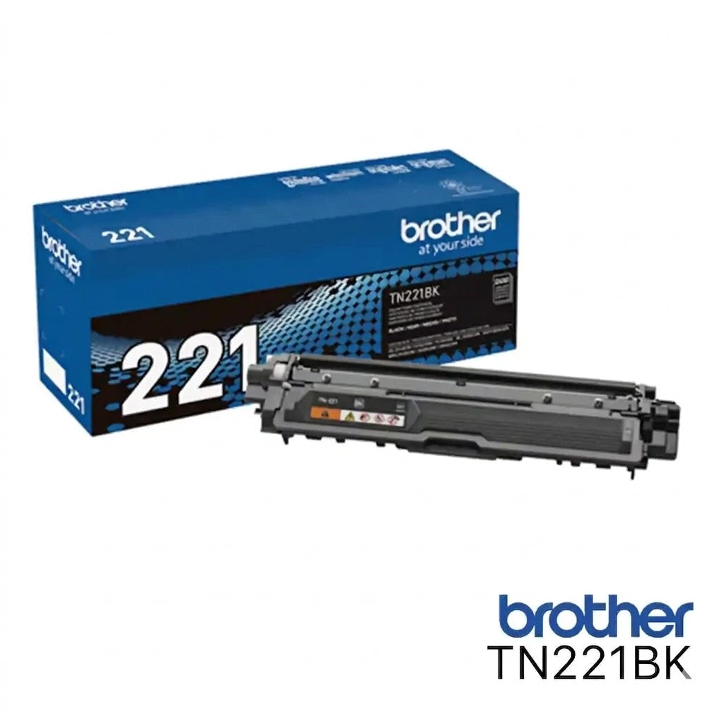 BROTHER TN221BK Toner Color Negro con Rendimiento de 2500 Paginas