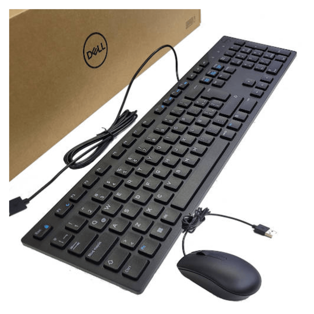 DELL 580-AKKW KM300C Combo Teclado y Mouse Español con Cable USB
