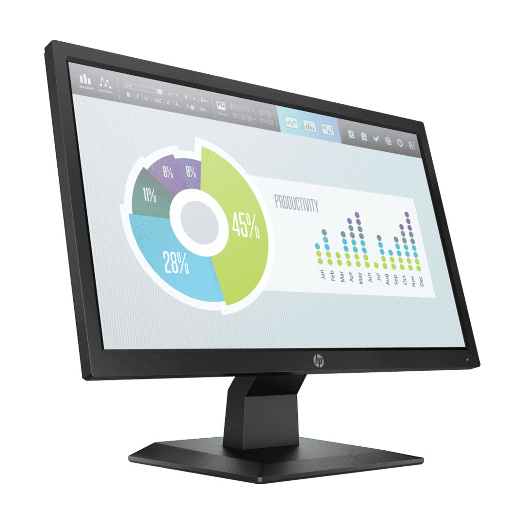 HP 5RD66AA#ABM HP P204v 19.5" Monitor HD+ (1600x900 a 60Hz)TN LED, HDMI VGA Pantalla Antirreflejo.