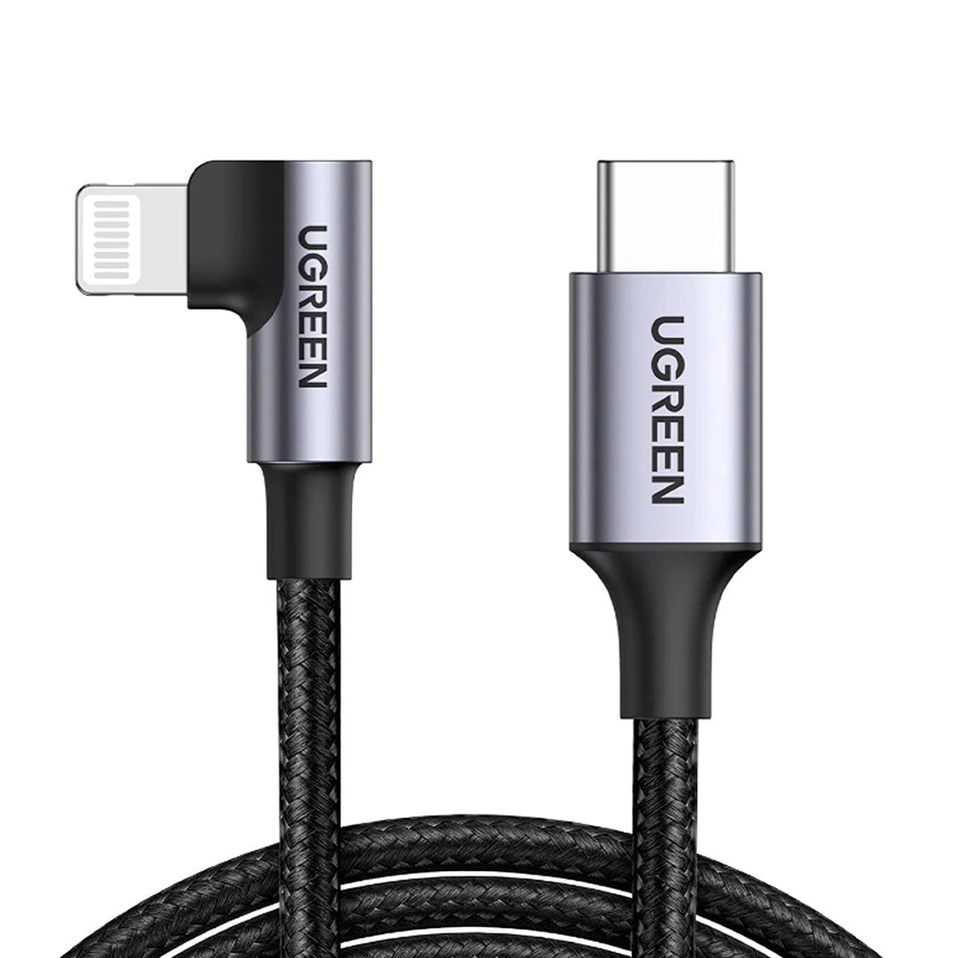 UGREEN US305 60763 Cable USB-C a Lightning 90º MFI 1m