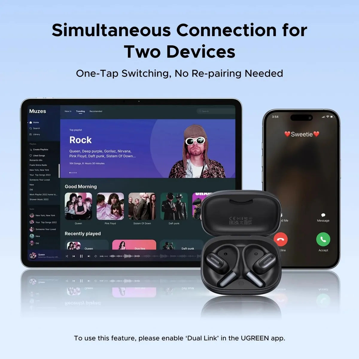 UGREEN WS213 65655 Audifonos FitBuds, IPX5 Hi-Fi Bluetooth 6.0