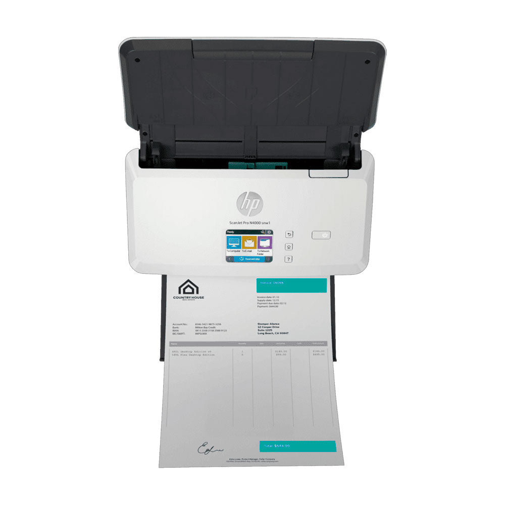 HP 6FW08A Scanner HP ScanJet Pro N4000 snw1, Red, USB, WiFi