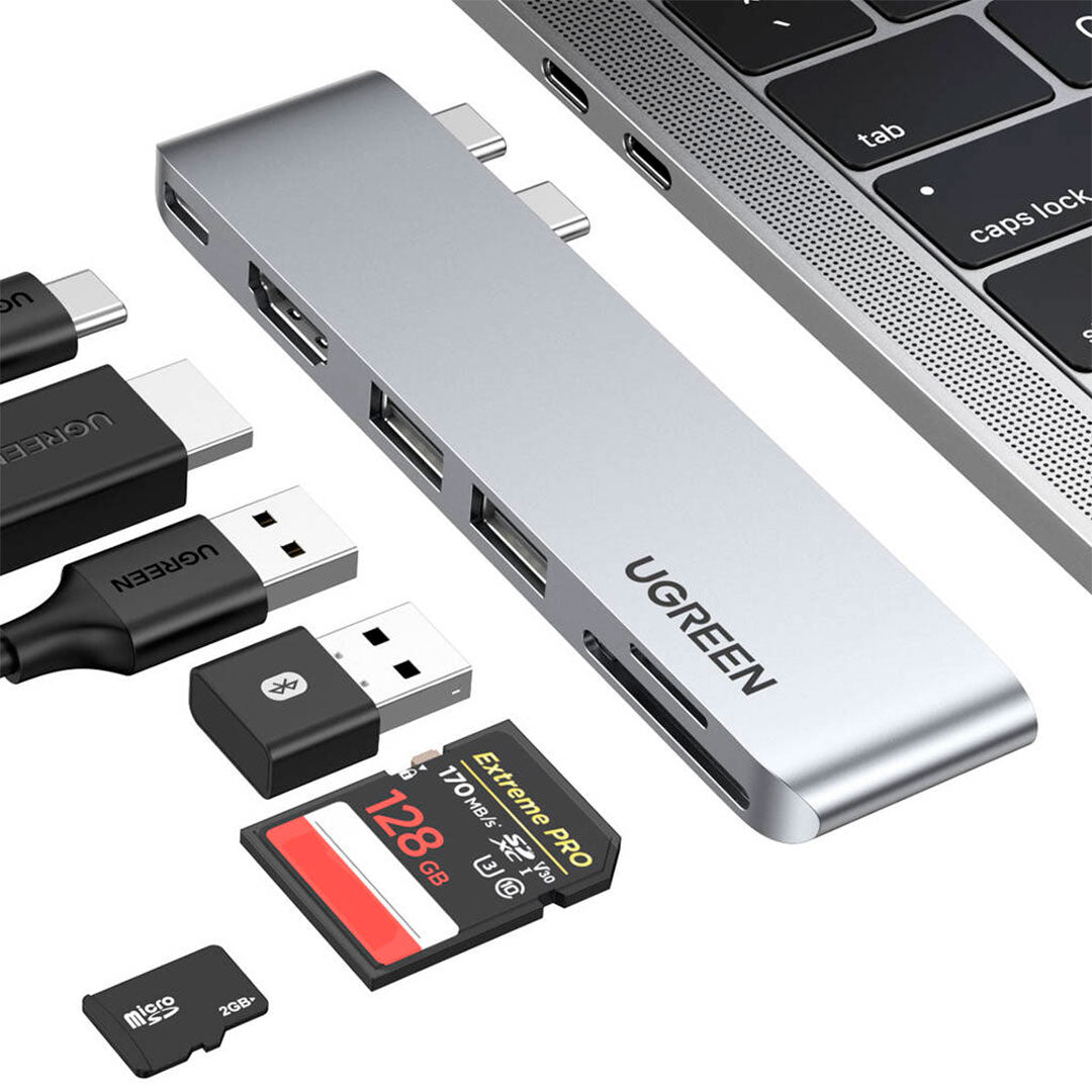 UGREEN CM380 80856 Adaptador HUB USB-C 6 en 2