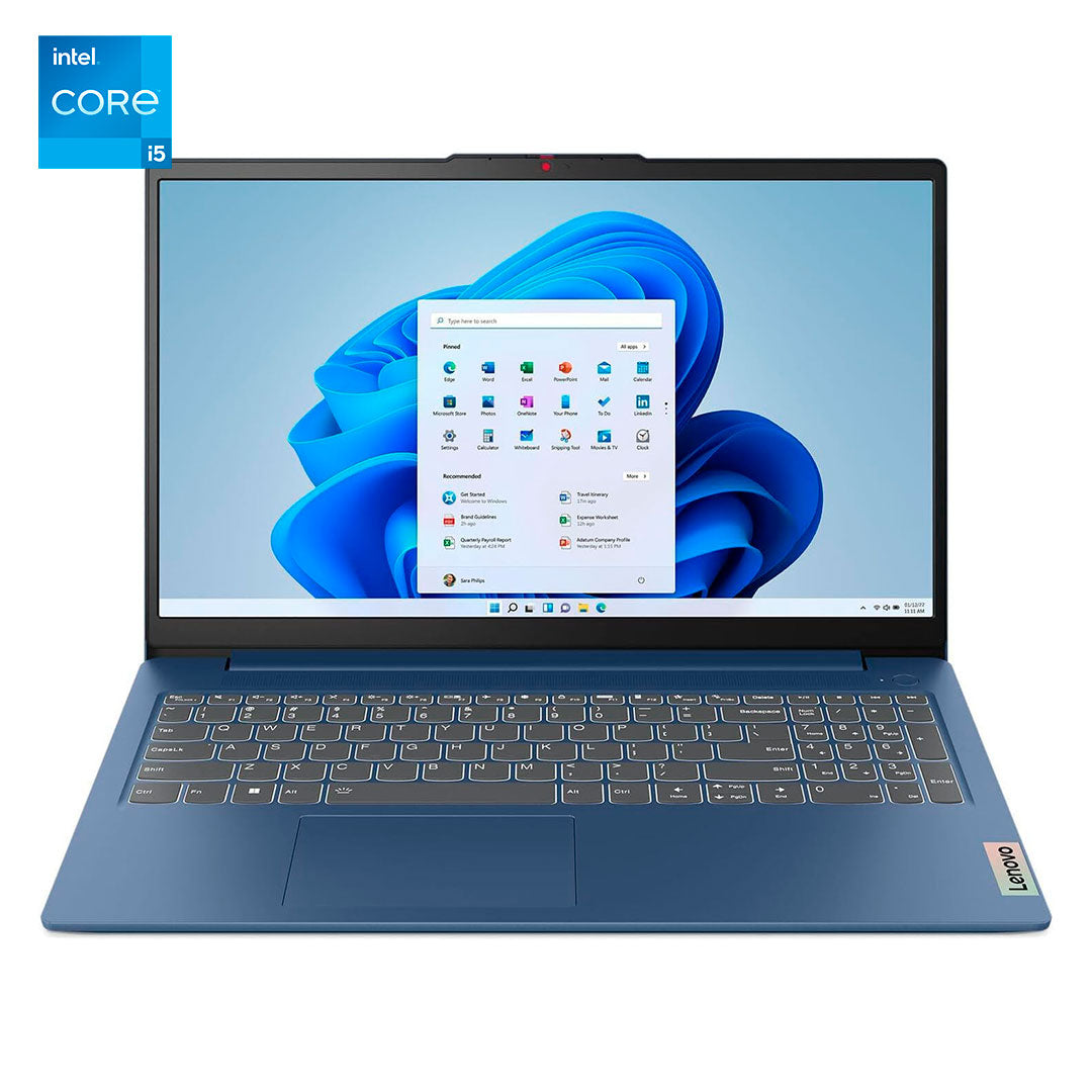 LENOVO 15IAH8 Notebook IdeaPad Slim 3 Core i5-12450H 2.0/4.4GHz, 15.6" FHD, 16GB LPDDR5-4800, FreeDOS, Abyss Blue (83ER001DLM)