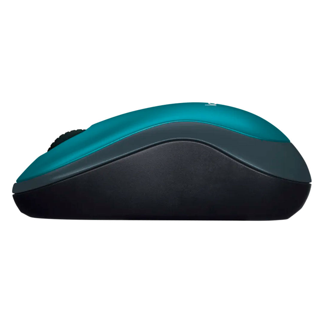 LOGITECH M185 Mouse inalámbrico compacto Verde, USB 2.4GHz, 1000dpi, 910-003636