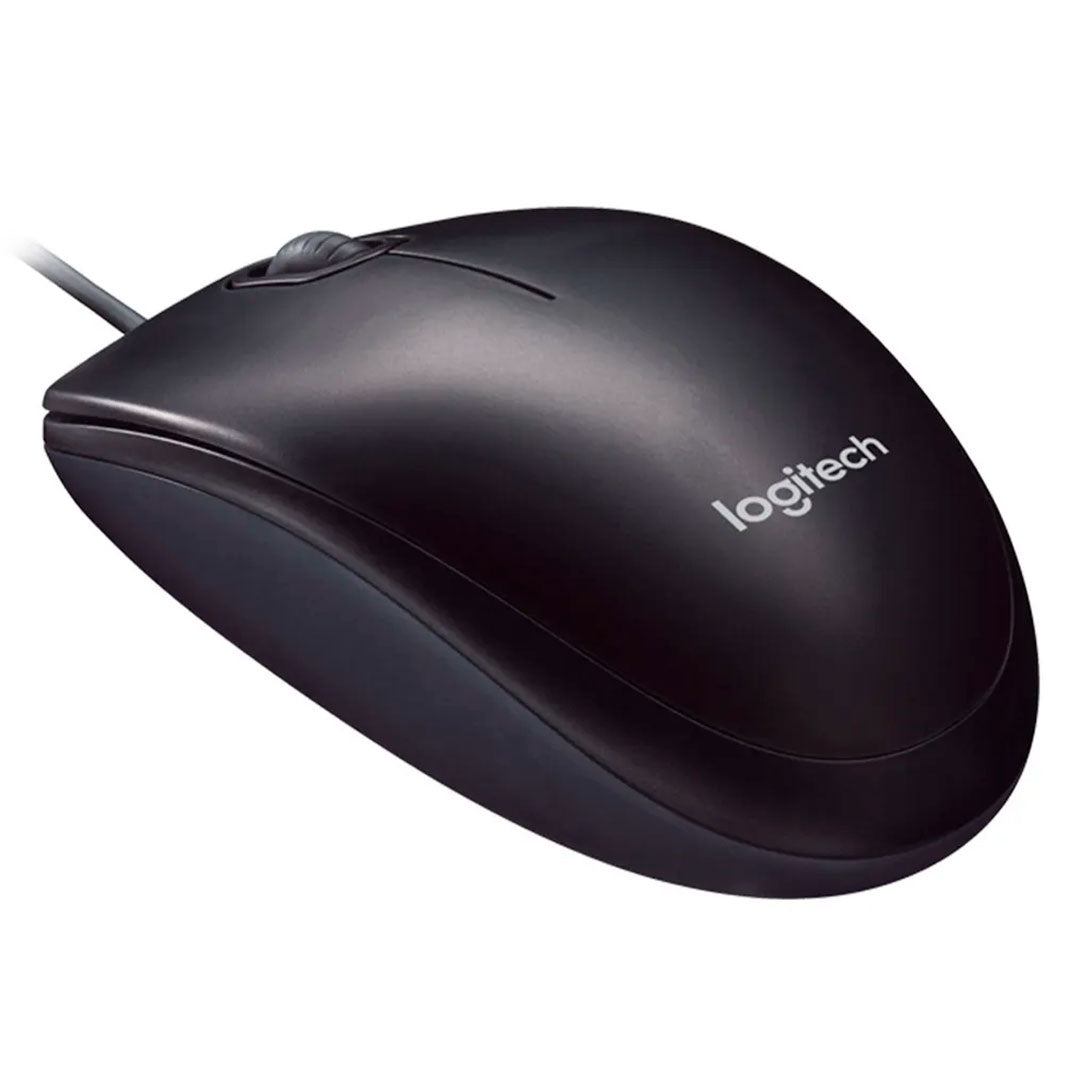 LOGITECH M90 Mouse Optico con cable USB Negro 910-004053