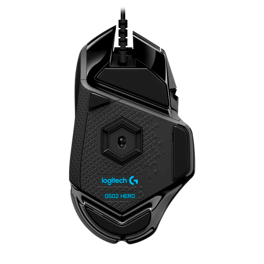 LOGITECH G502 HERO Mouse óptico Gaming RGB Lightsync, sensor HERO 16000 dpi, Negro, 910-005469
