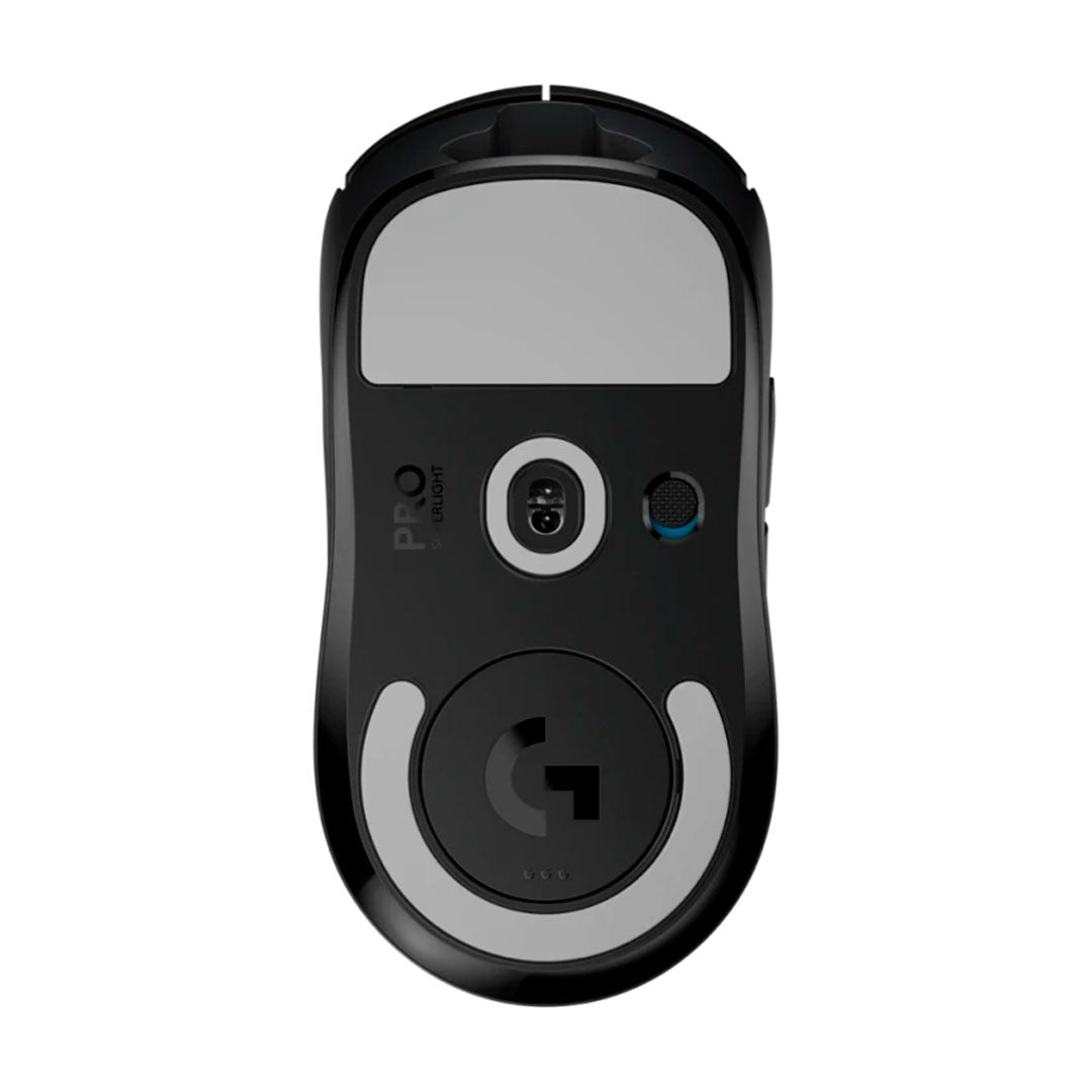 LOGITECH PRO X Mouse inalámbrico Gamer Superlight, sensor HERO 25000 dpi, Negro, 910-005878