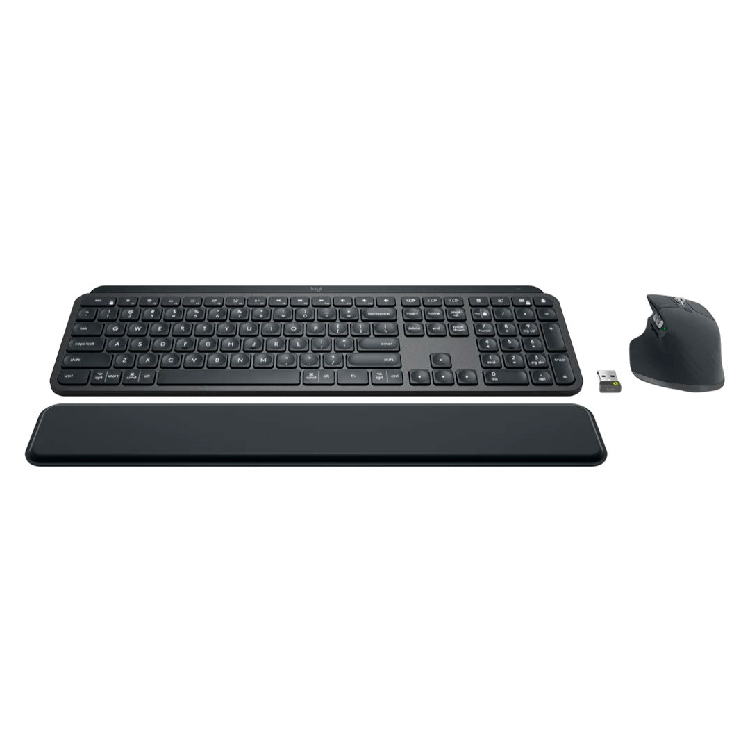 LOGITECH MX KEYS COMBO FOR BUSINESS Teclado + Mouse Inalámbrico Bluetooth, Grafito, 920-010224