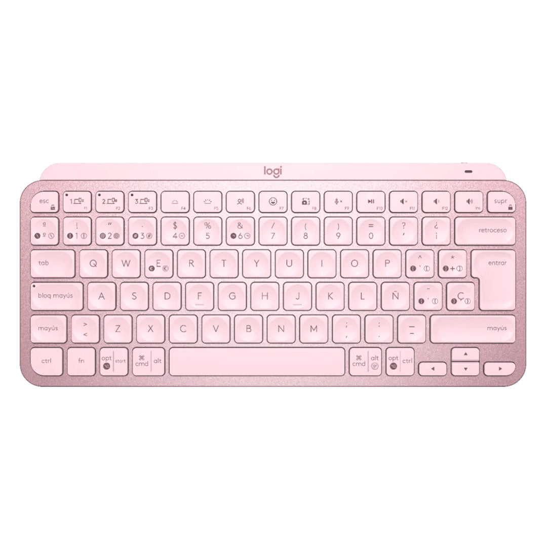 LOGITECH MX KEYS MINI Teclado Inalámbrico Iluminado Rosado