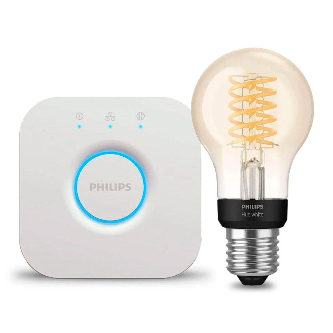 PHILIPS HUE Kit Foco A60 Filamento + Bridge Inteligente