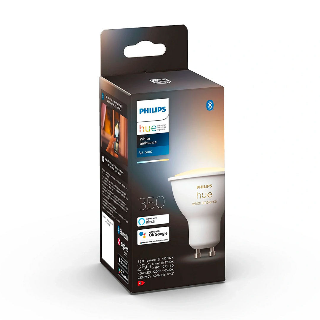 PHILIPS HUE Kit Foco GU10 + Interruptor + Bridge Inteligente