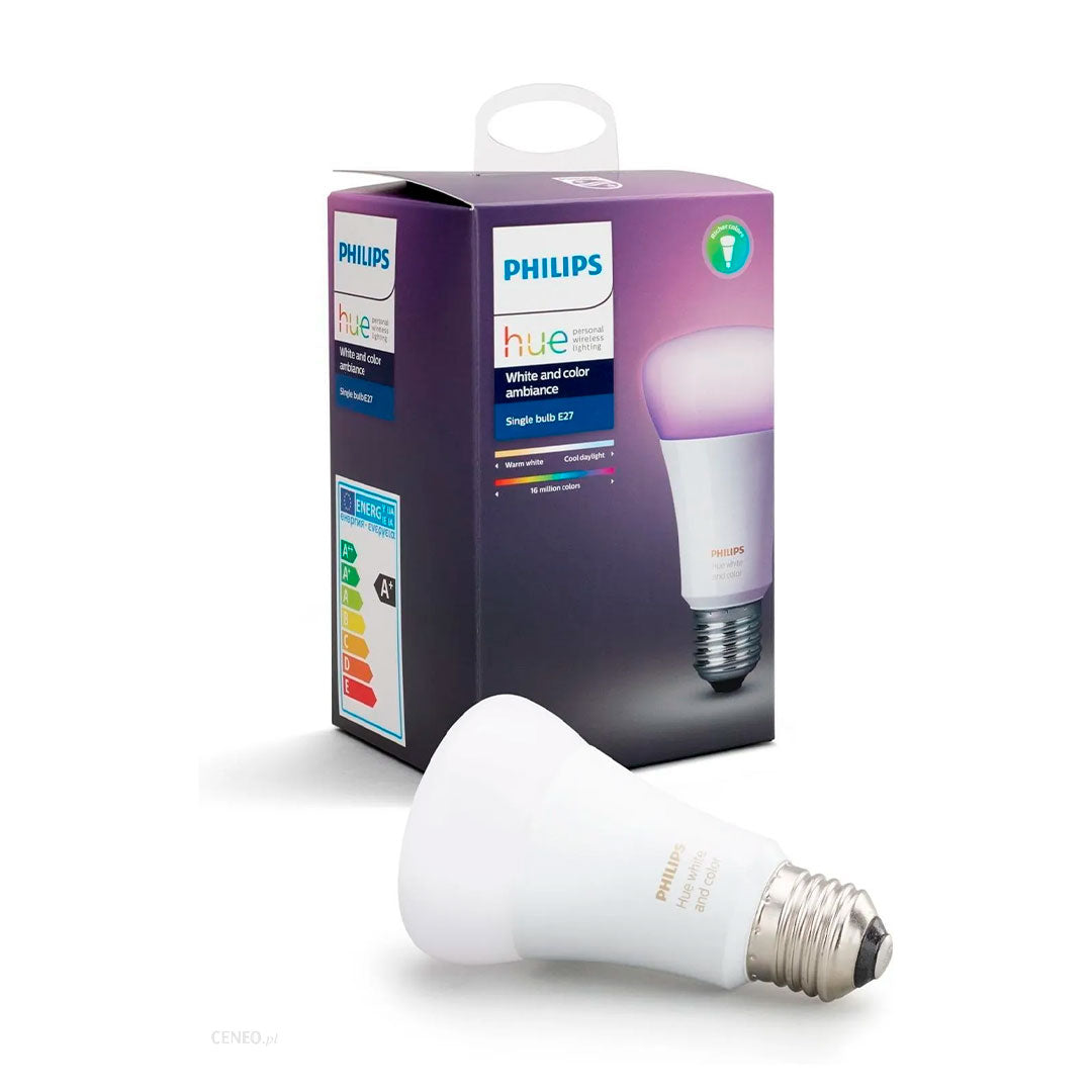 PHILIPS HUE Kit Foco A60 RGB + Interruptor + Bridge Smart