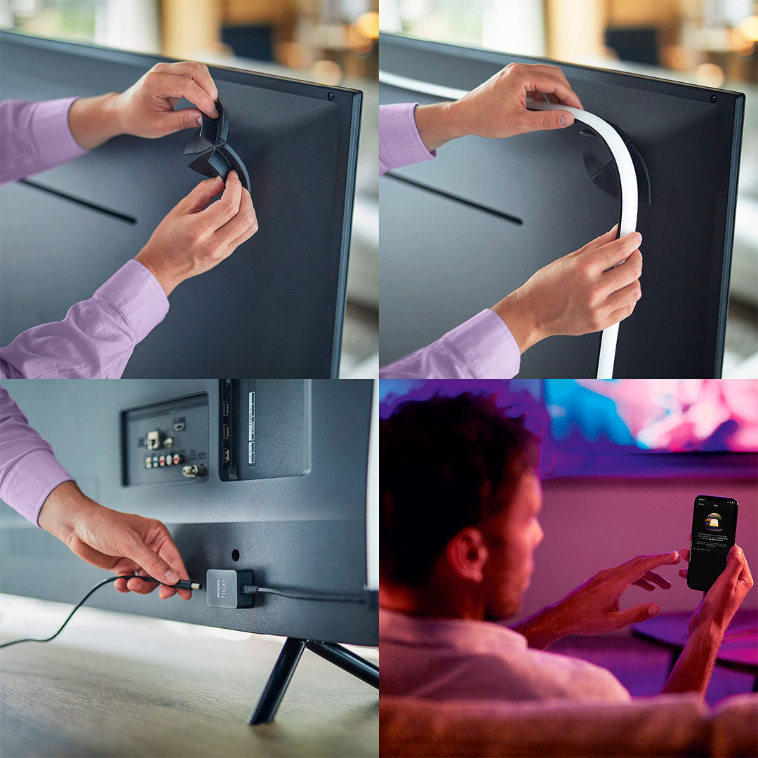 PHILIPS HUE 929002422801 Tira LED para TV 65" 19w, 25000 horas