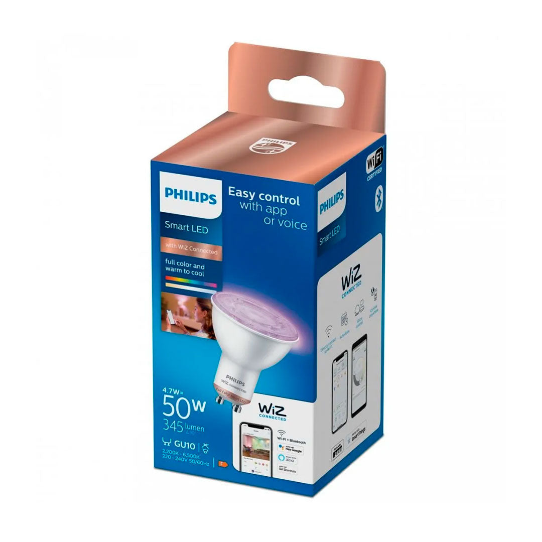 WIZ PACK-6 Foco Dicroica Inteligente 50W GU10 RGB 345 Lúmenes 25000horas
