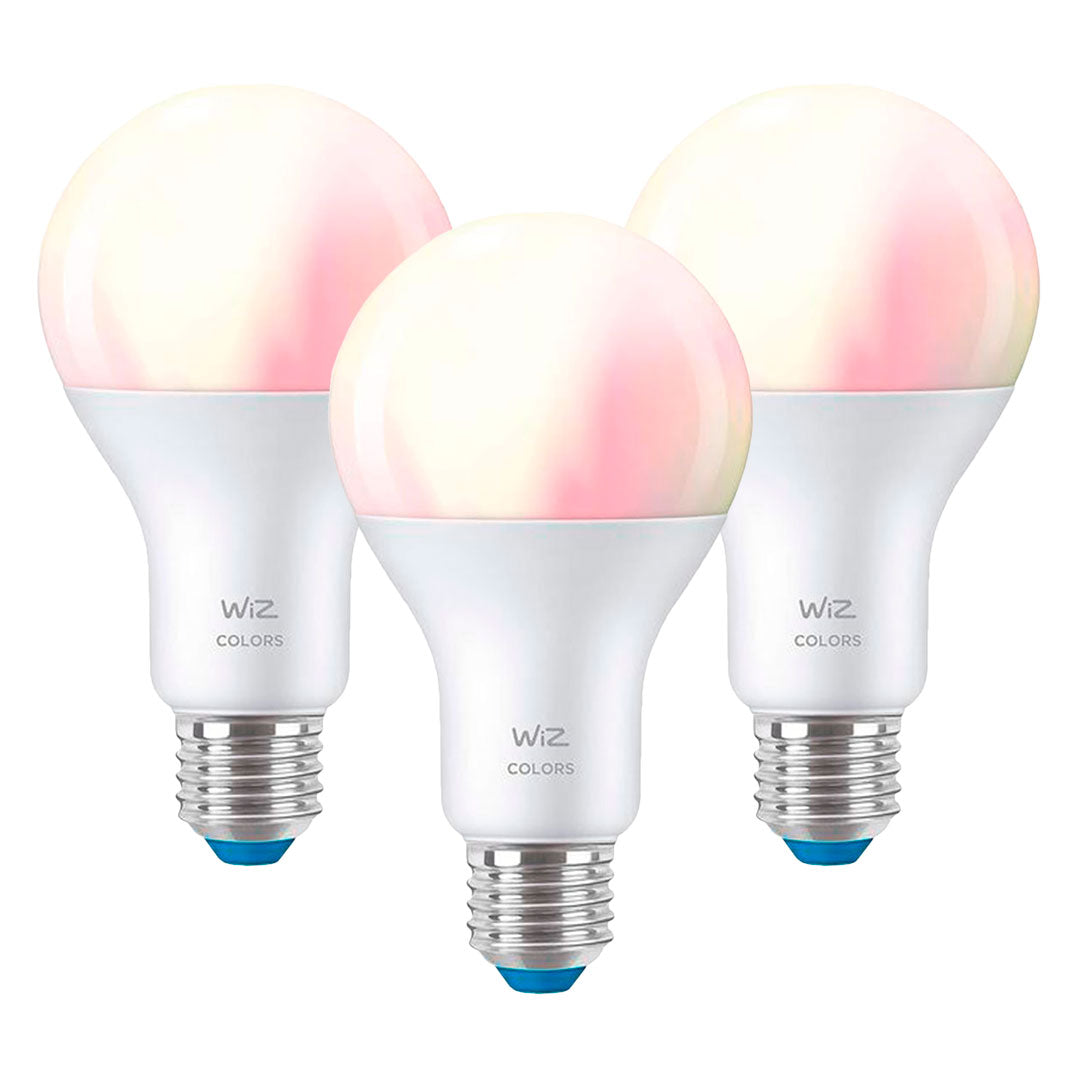 WIZ PACK-3 HIGH LUMEN Foco Inteligente E27 A67 Blanco Color 100W 1521Lúmenes