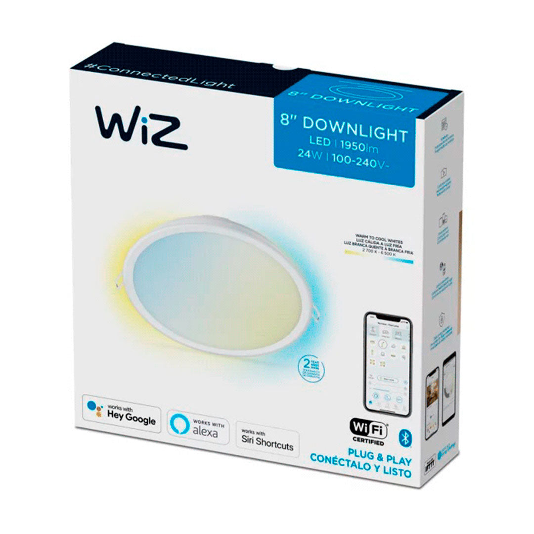 WIZ Foco Downlight Inteligente Luminaria Empotrada 8" 24W 650Lúmenes 15000horas
