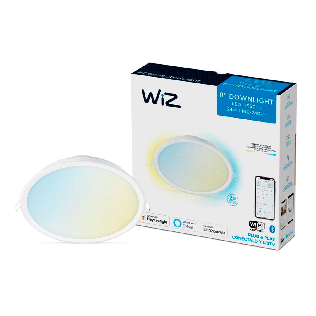 WIZ Foco Downlight Inteligente Luminaria Empotrada 8" 24W 650Lúmenes 15000horas