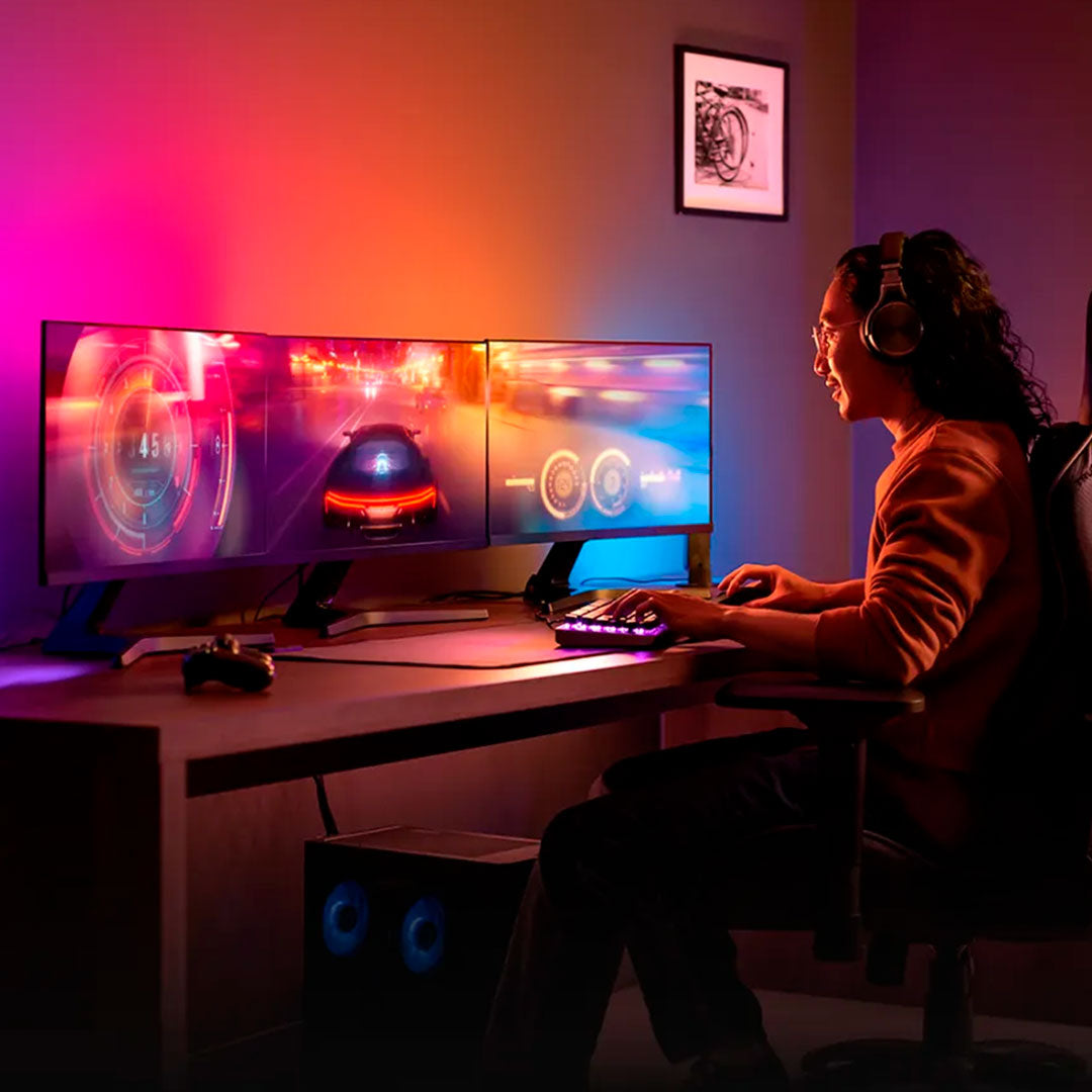 PHILIPS HUE 929003498601 Tira de Luz LED para Monitor de 32"- 34" 19W 25000horas