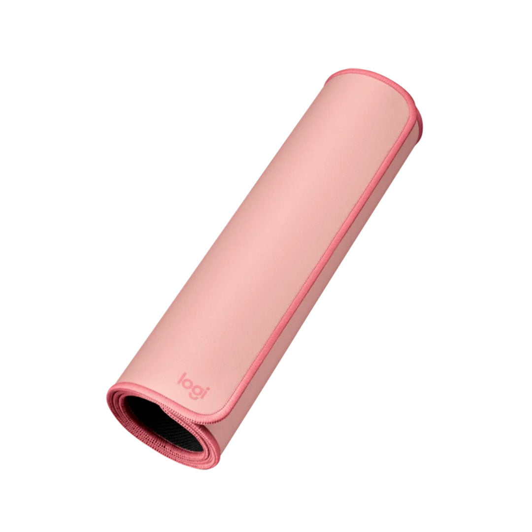 LOGITECH DESK MAT STUDIO Pad mouse largo 30x70cm, resistente a salpicaduras, Rosado, 956-000048