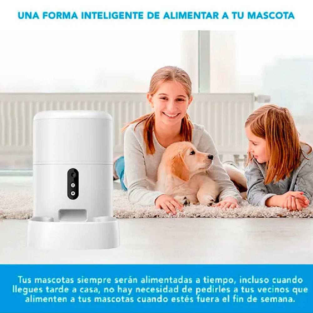 DIMAX G110 Comedero Inteligente de Mascota Sin Cámara APP Smart Life Alexa Google Asisstant