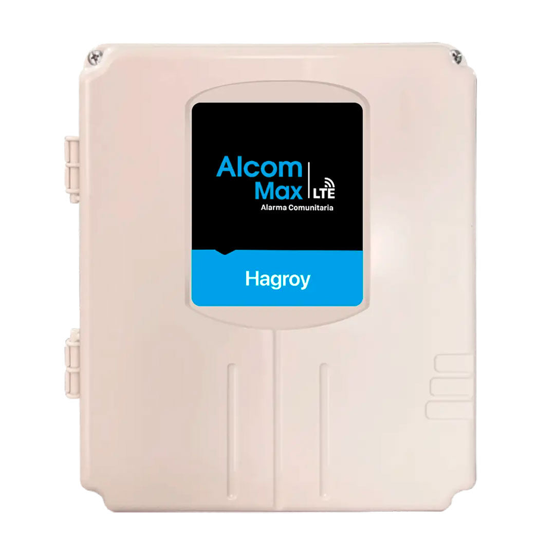 HAGROY HG-AC-ALMX4G Alarma Comunitaria Smart ALCOM MAX 4G 2000 Usuarios APP iHagroy