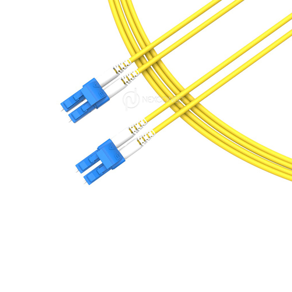 NEXCONEC APL1L1DA12YLS03 Patch Cord FO LC-LC UPC Monomodo OS2 G.657A1 - 9/125um Duplex 3m LSZH