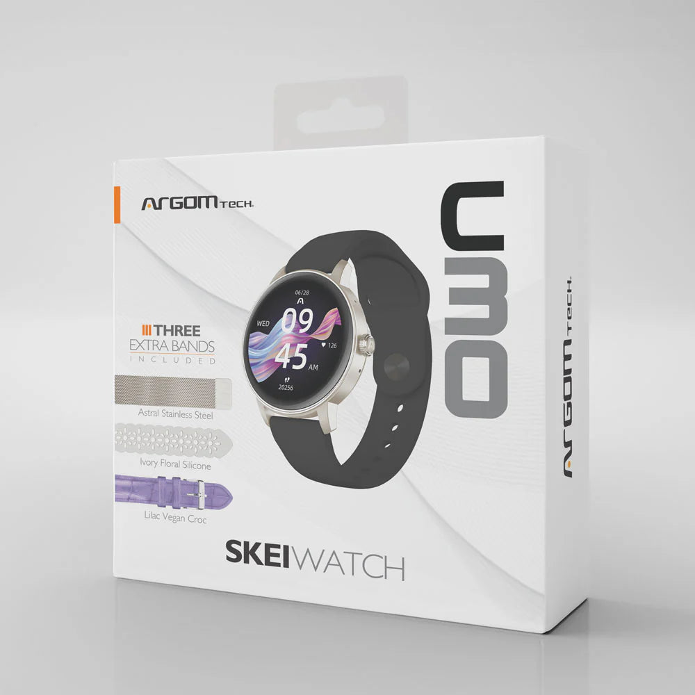 ARGOMTECH RELOJ SMART SKEIWATCH C30 ROSE GOLD RG 3 CORREAS