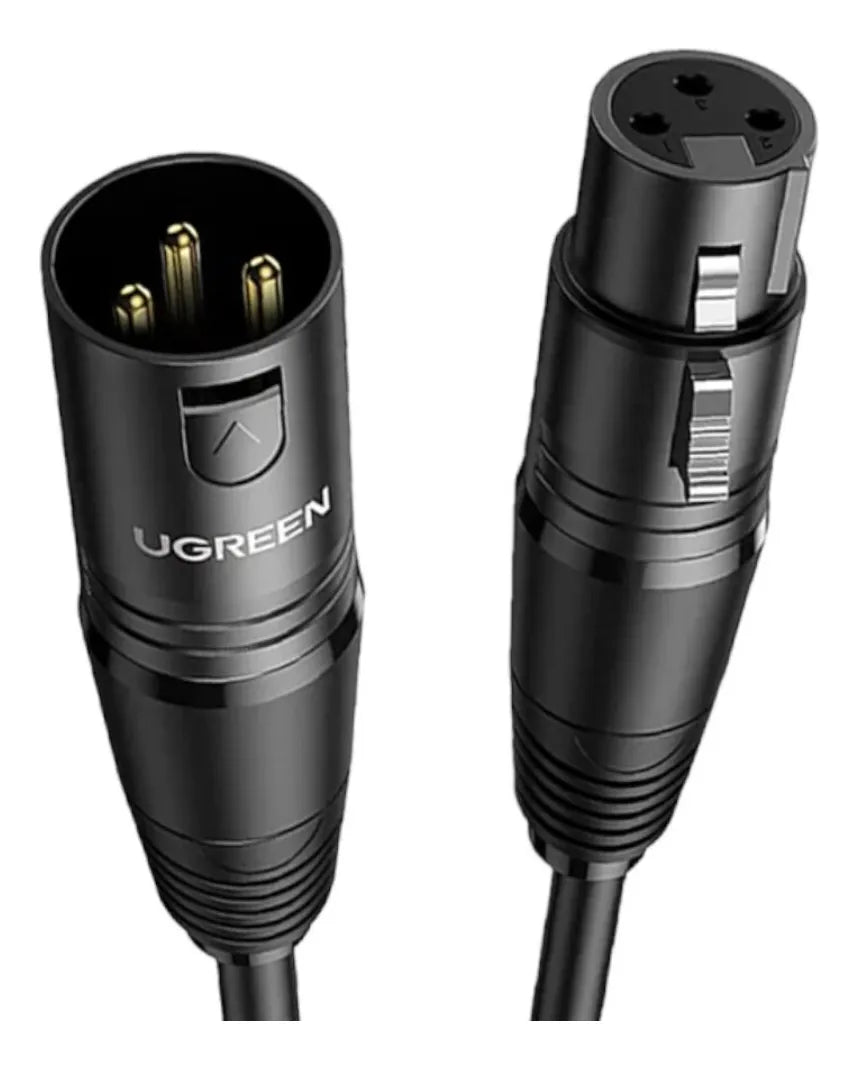 UGREEN AV130 20712 Cable de Audio XLR Macho a Hembra 5m