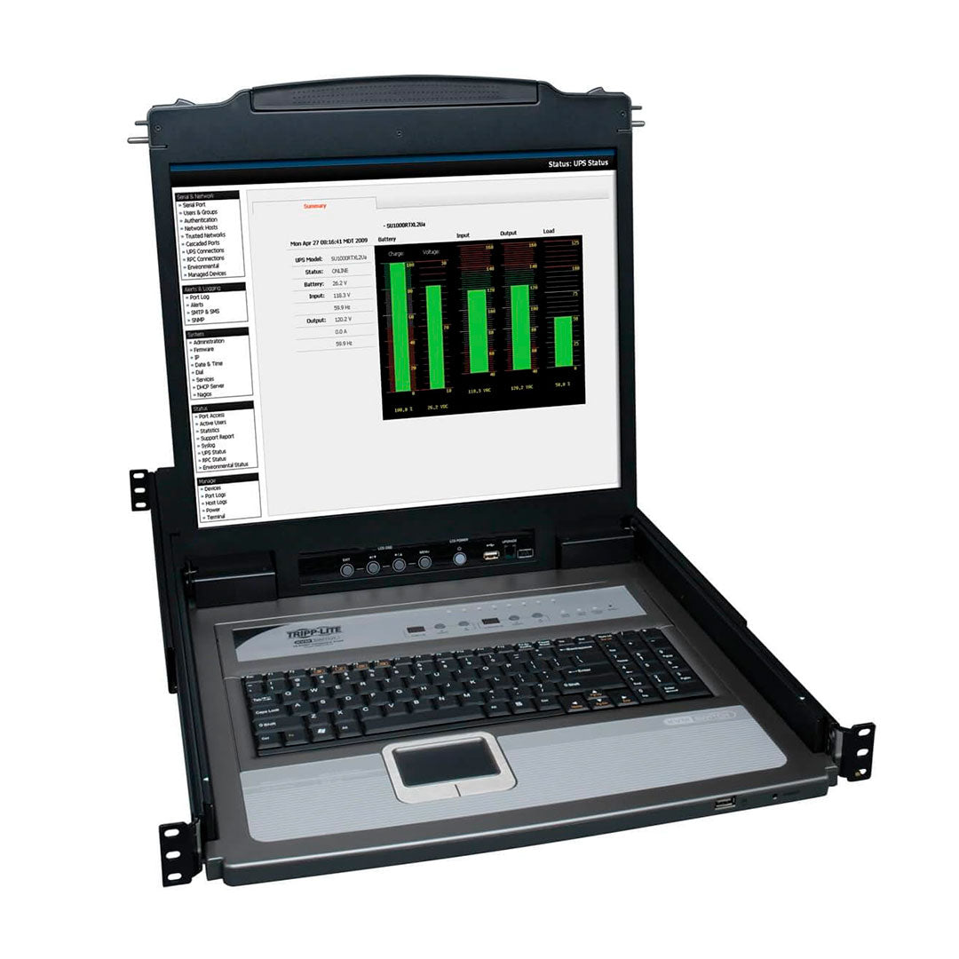 TRIPP LITE BO20-U08-19-K Consola KVM Rackeable con pantalla LCD de 19 y 8 puertos