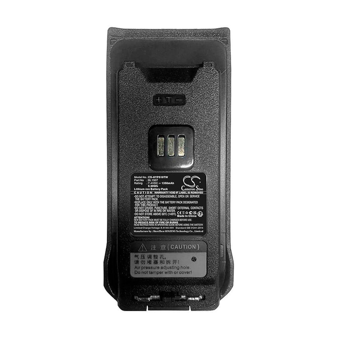 HYTERA BL1507 Batería repuesto para radios banda libre de 1500mAMP