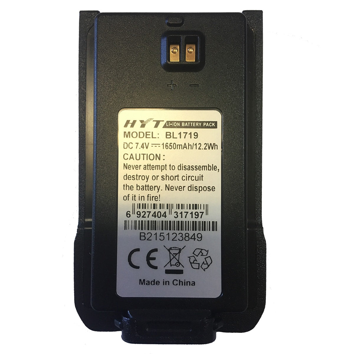 HYTERA BL1719 Batería de repuesto para radio 1650mAmp P/TC508