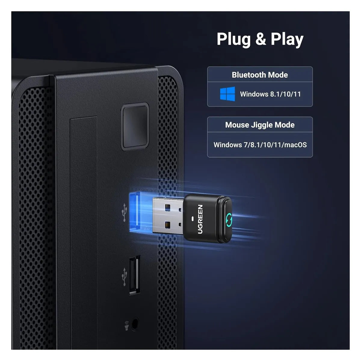 UGREEN BT301 35994 Adaptador USB Bluetooth 5.3 Dongle Plug and Play